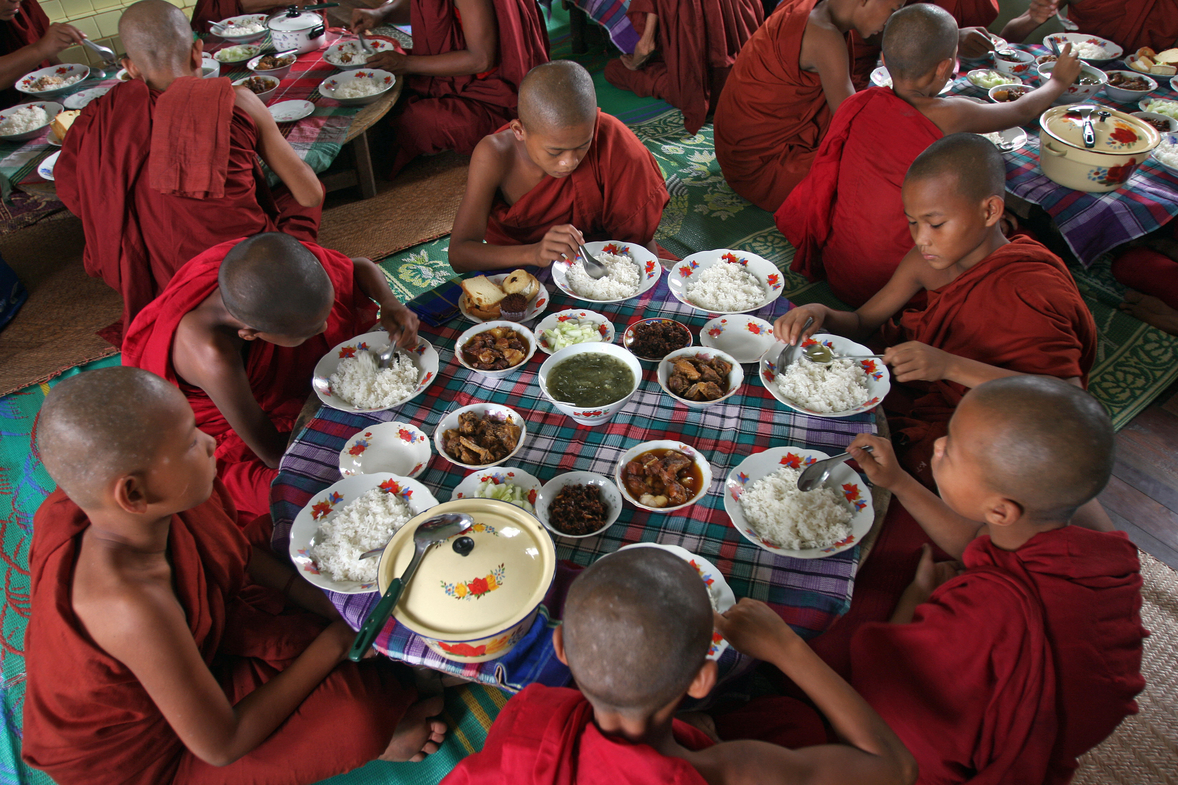 Novice Buddhist monks in Myanmar, tied for most corrupt country. Novice Buddhist monks in Myanmar, tied for most corrupt country.
